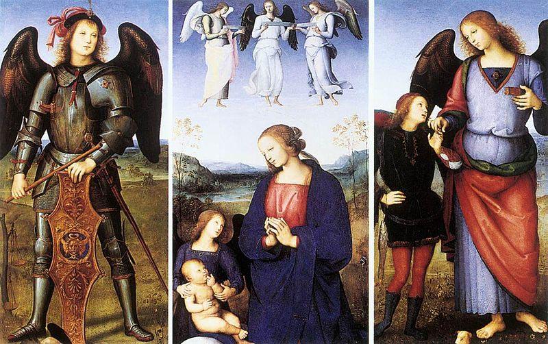 Pietro Perugino Polyptych of Certosa di Pavia oil painting picture